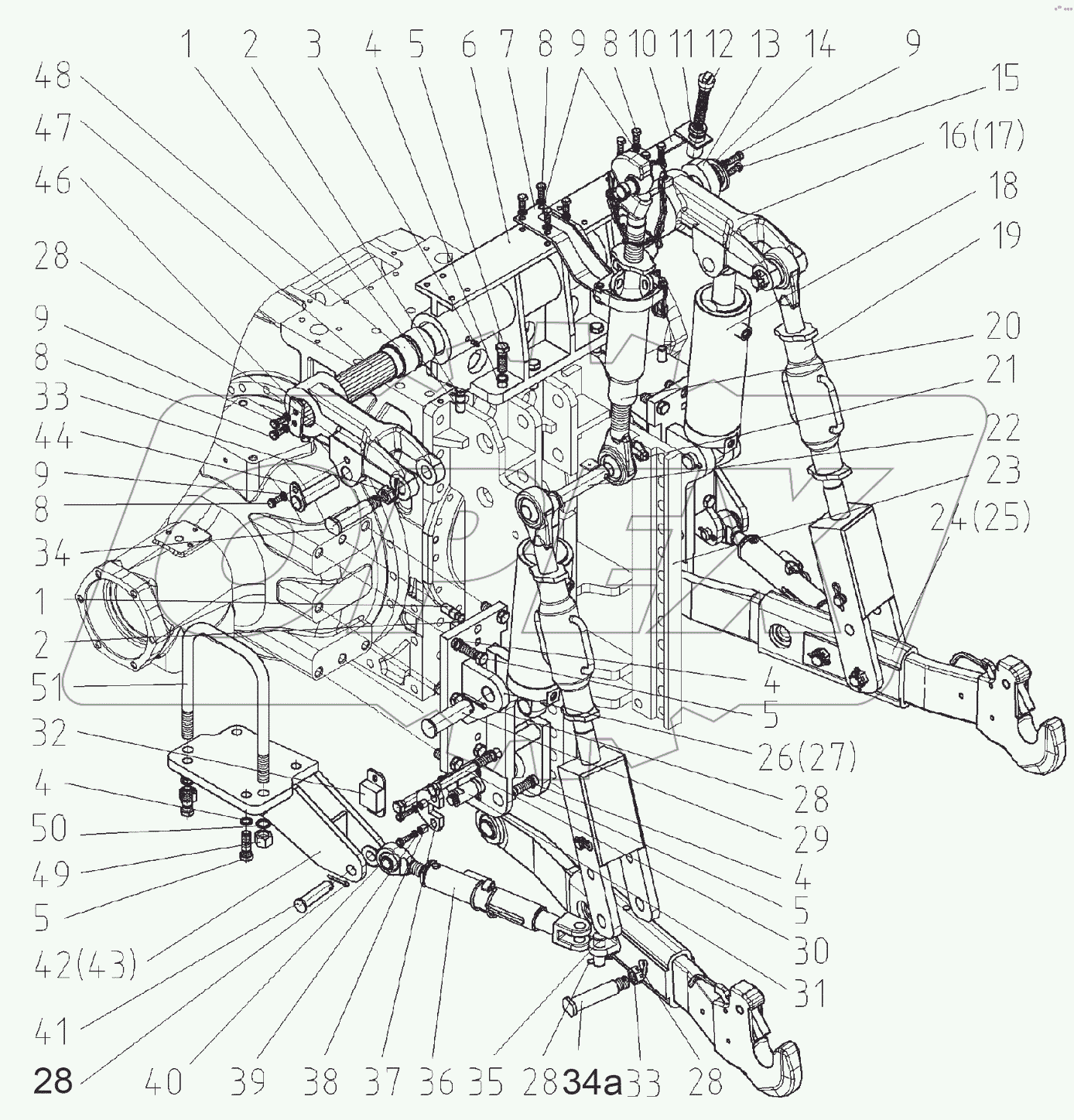  Механизм задней навески