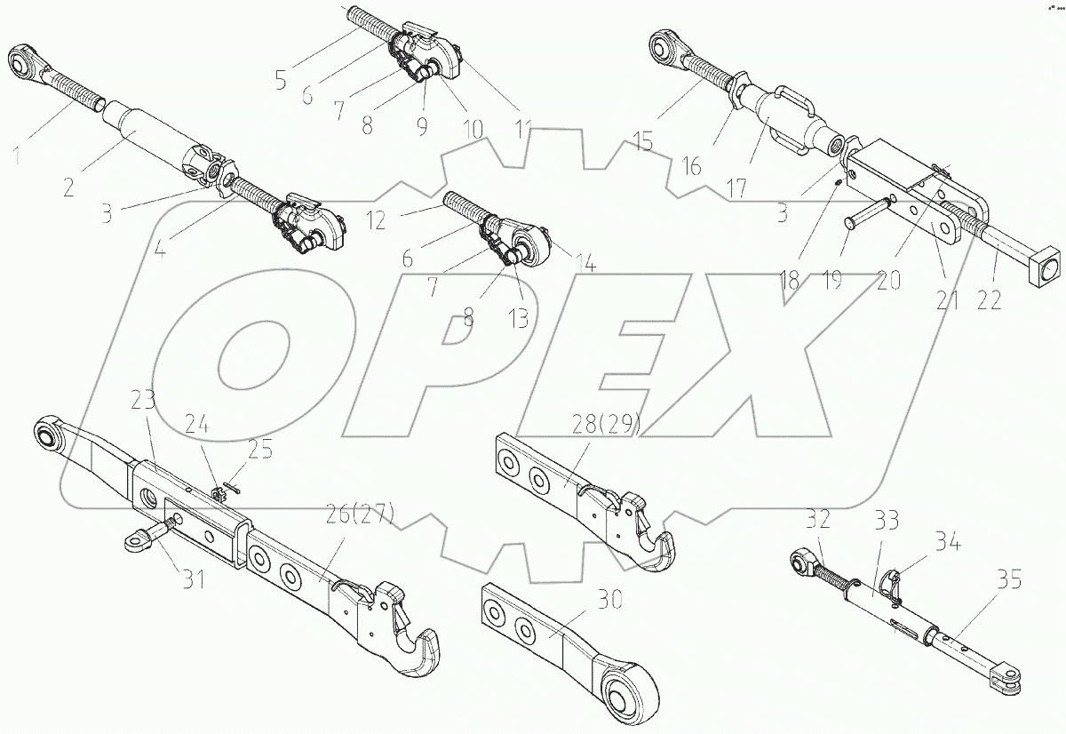  Механизм задней навески