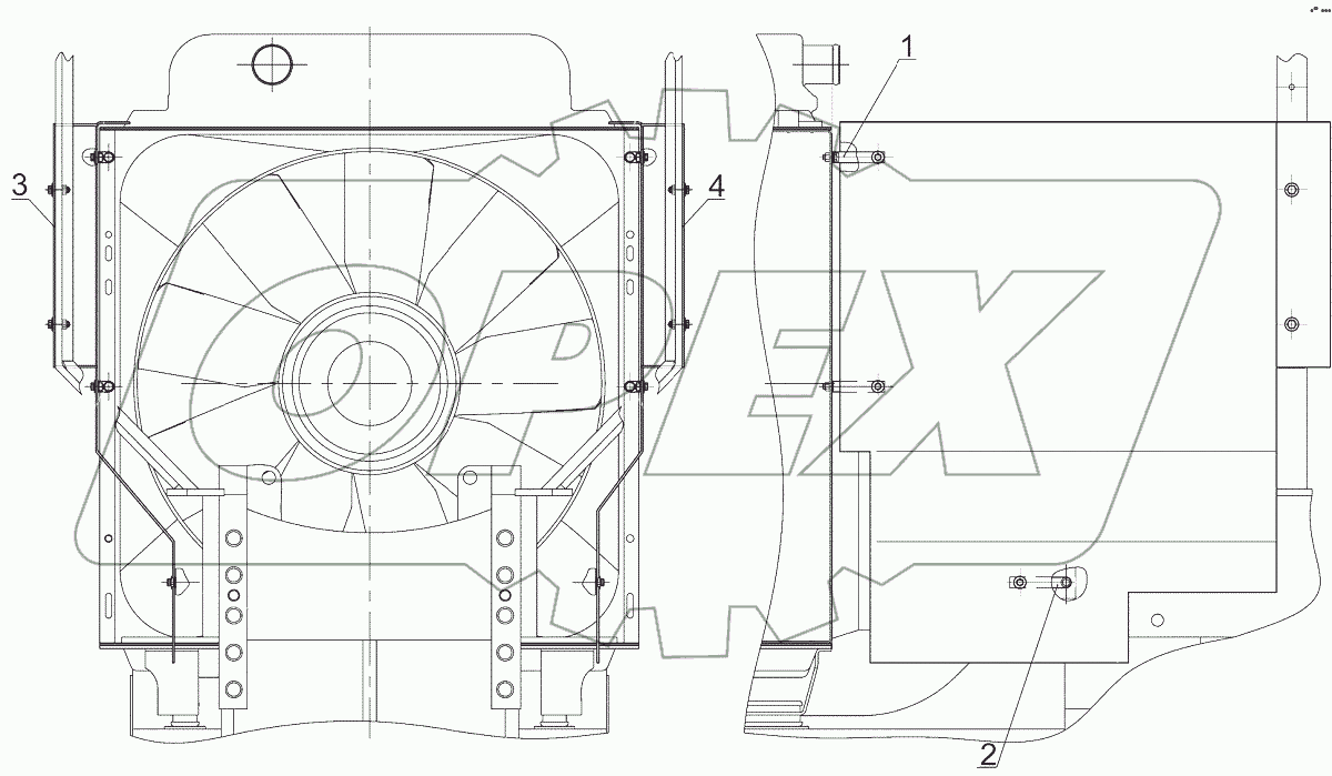  Ограждение вентилятора