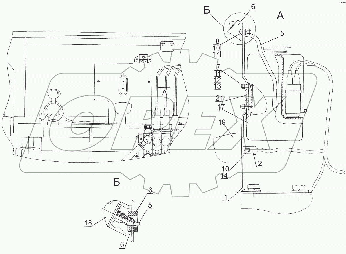  Установка стеклоомывателя заднего