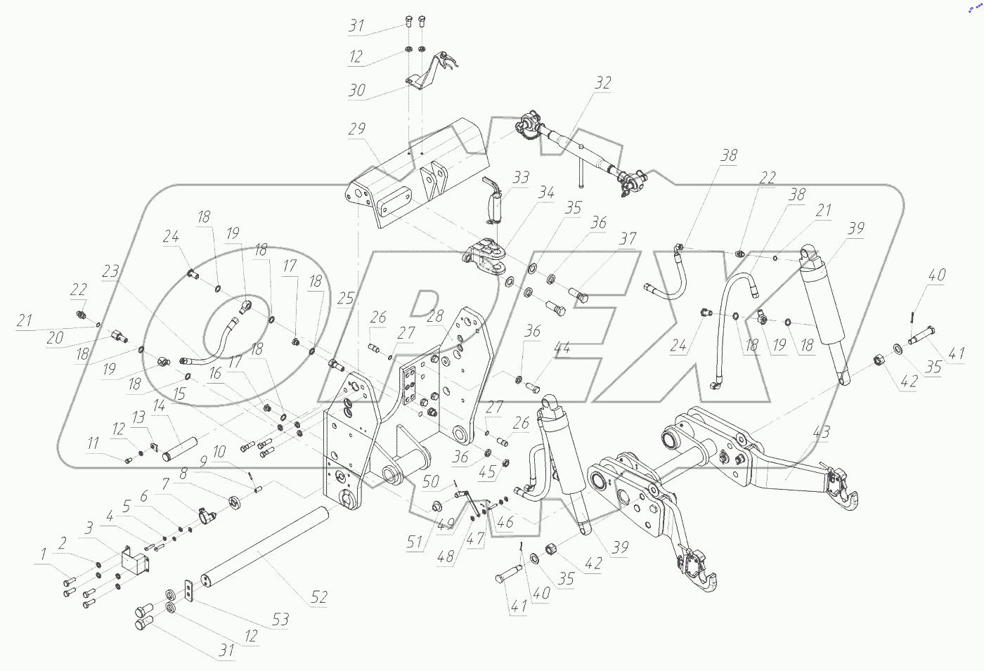  Устройство навесное переднее 3522-4606010