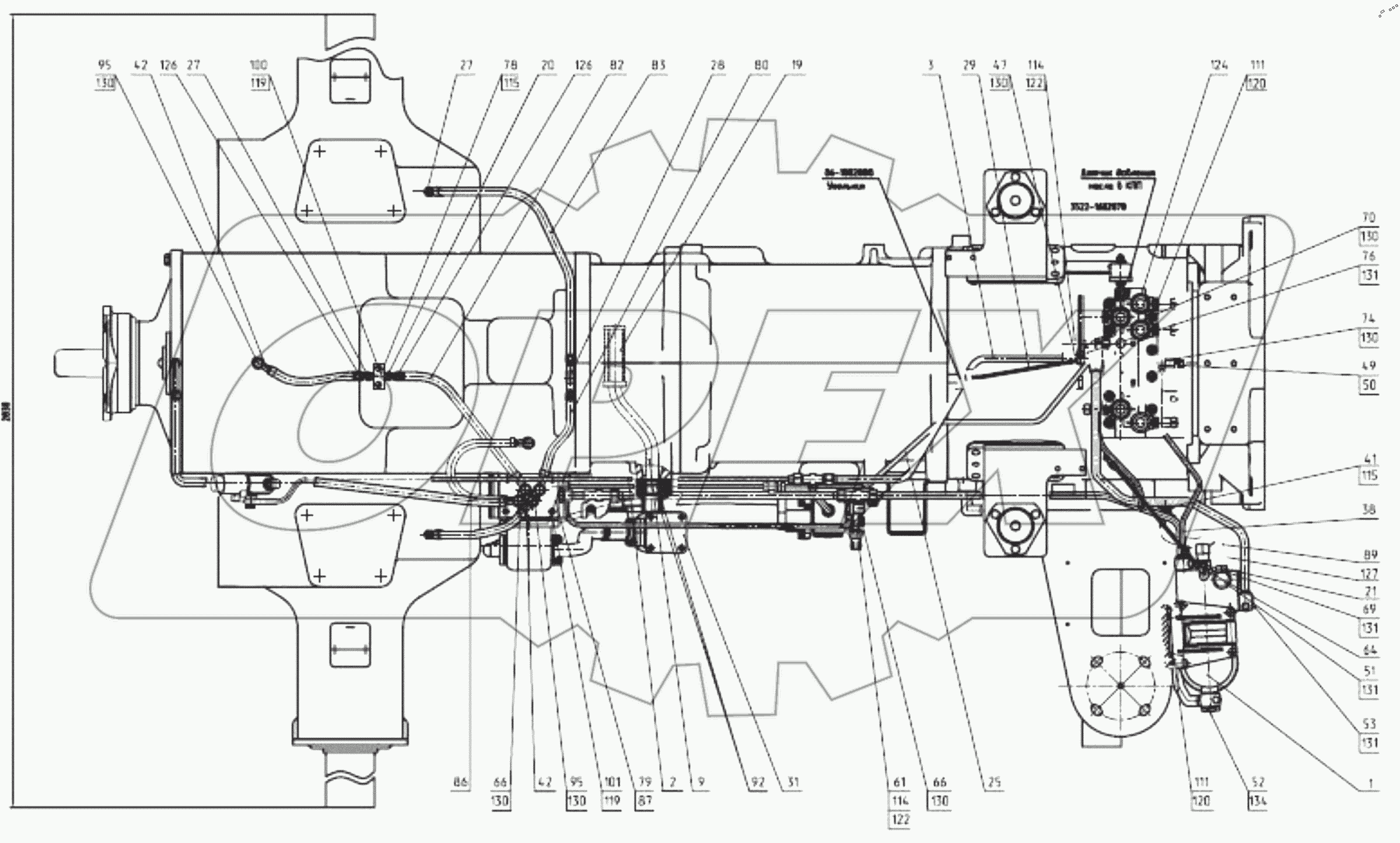  Гидросистема трансмиссии 3525-4637010