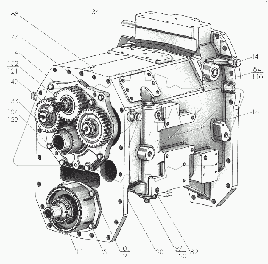  Корпус сцепления 3525-1600010