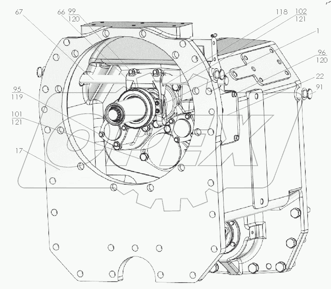  Корпус сцепления 3525-1600010