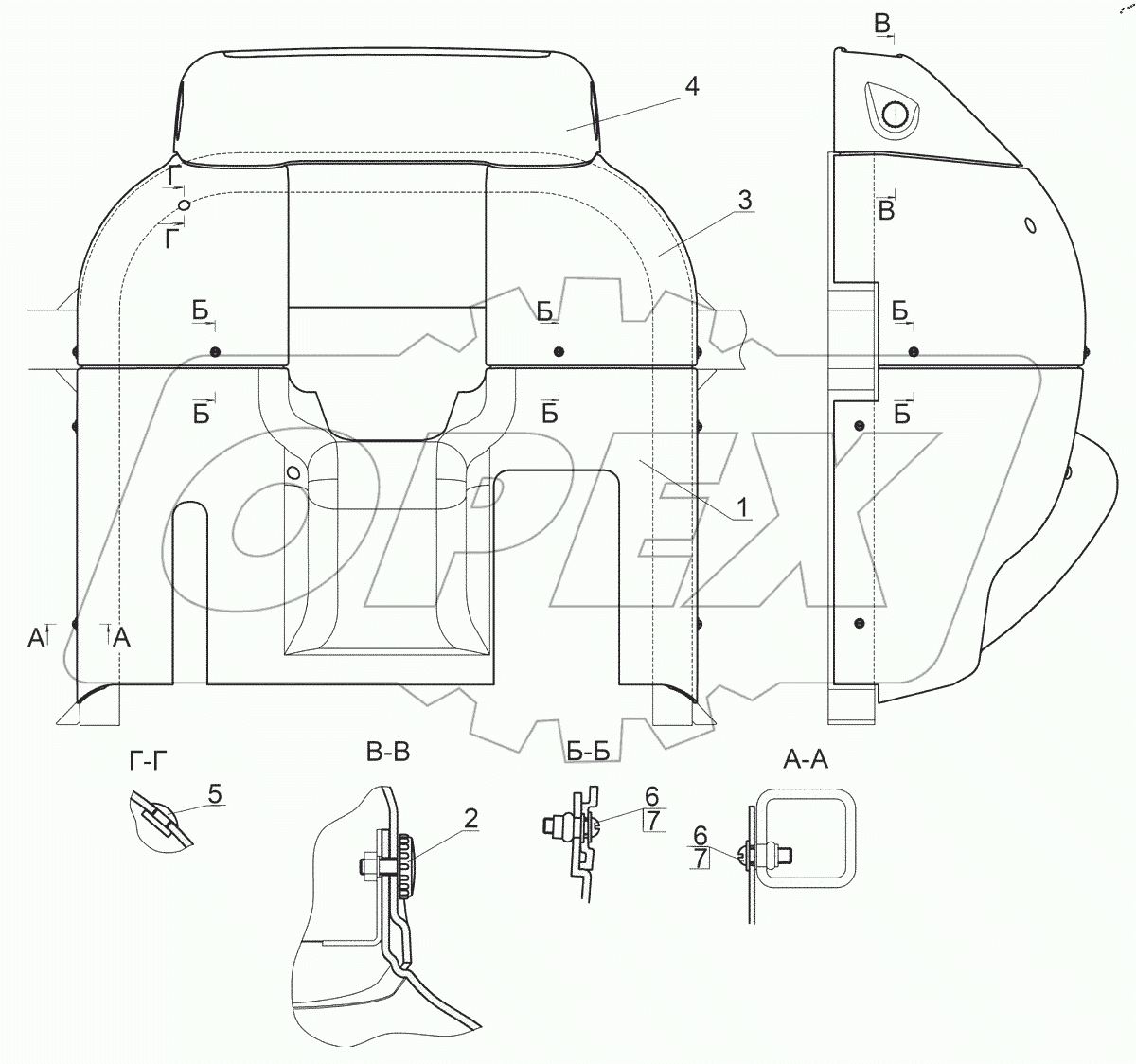  Облицовка 2522-6700300-Б