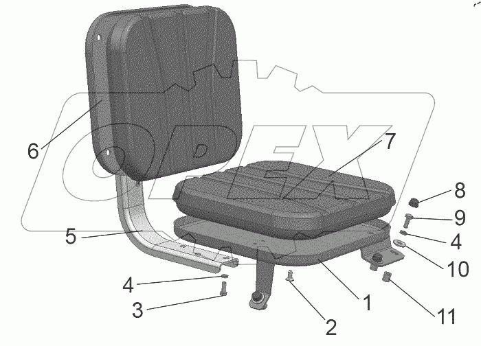  Сиденье дополнительное 3522-6809005