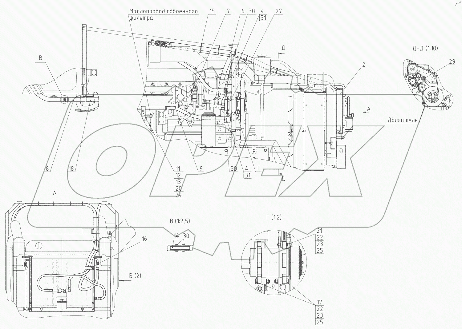  Установка системы кондиционирования воздуха 3522С-8100005