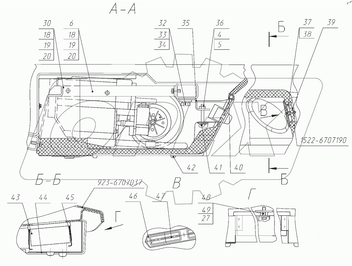  Установка отопителя-охладителя 2822-8101010