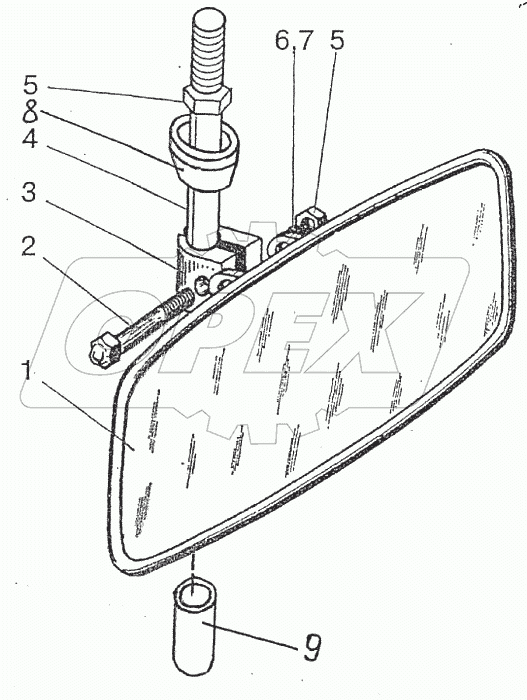  Зеркало внутреннее 2522-8201090