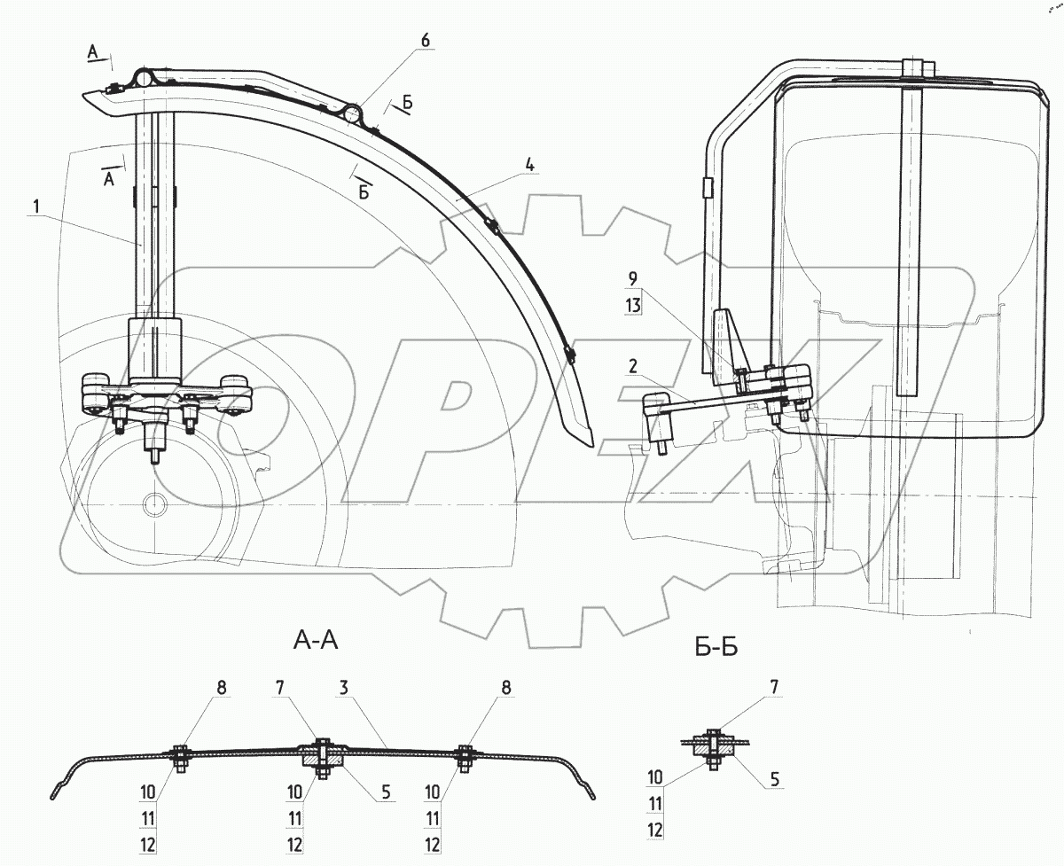  Крылья передние 3520-8403010, 3520-8403010-01