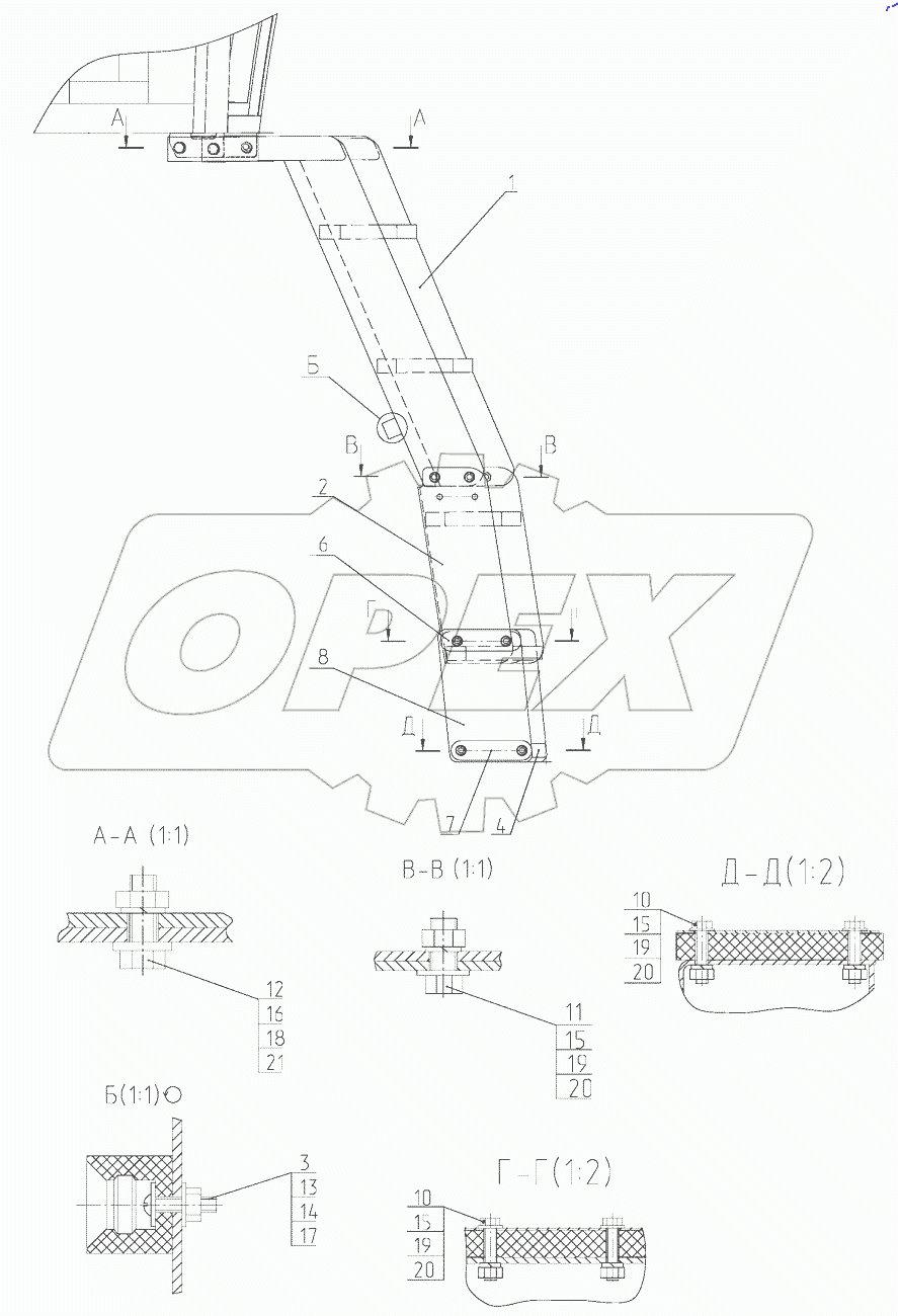  Подножка 3522.5-8405005