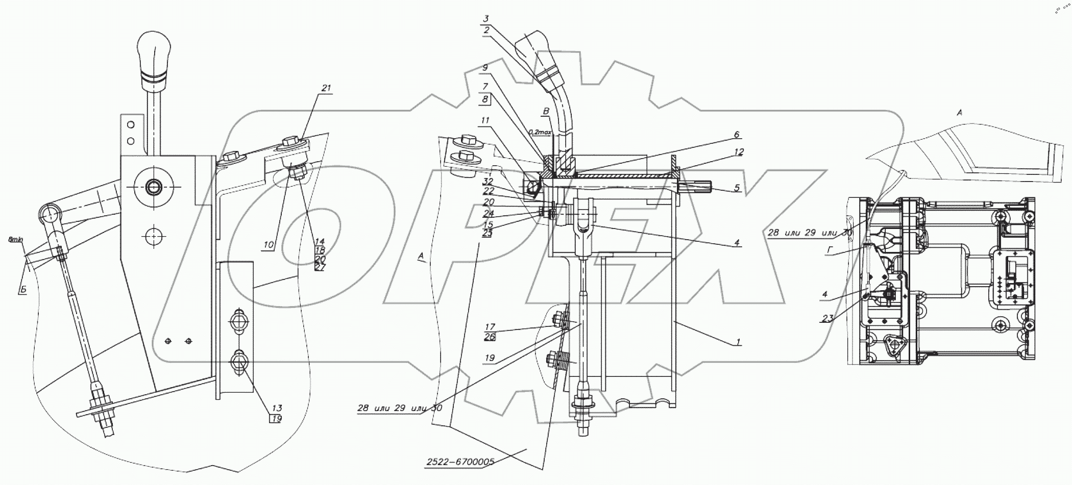  Механизм управления 3525-1702010