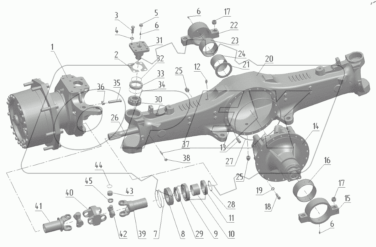  Мост передний 3522-2300010-Б1