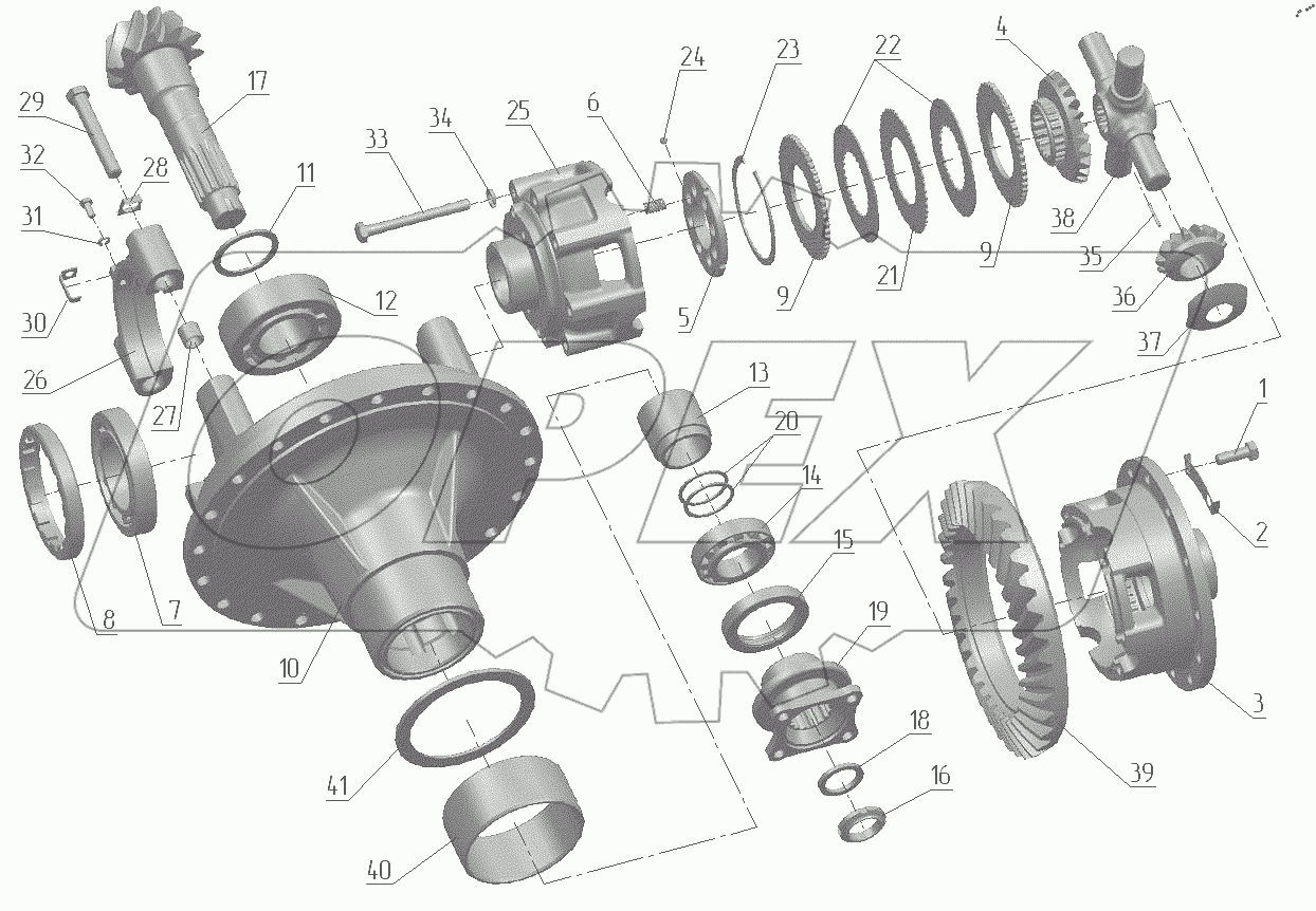  Редуктор центральный 3522-2302010