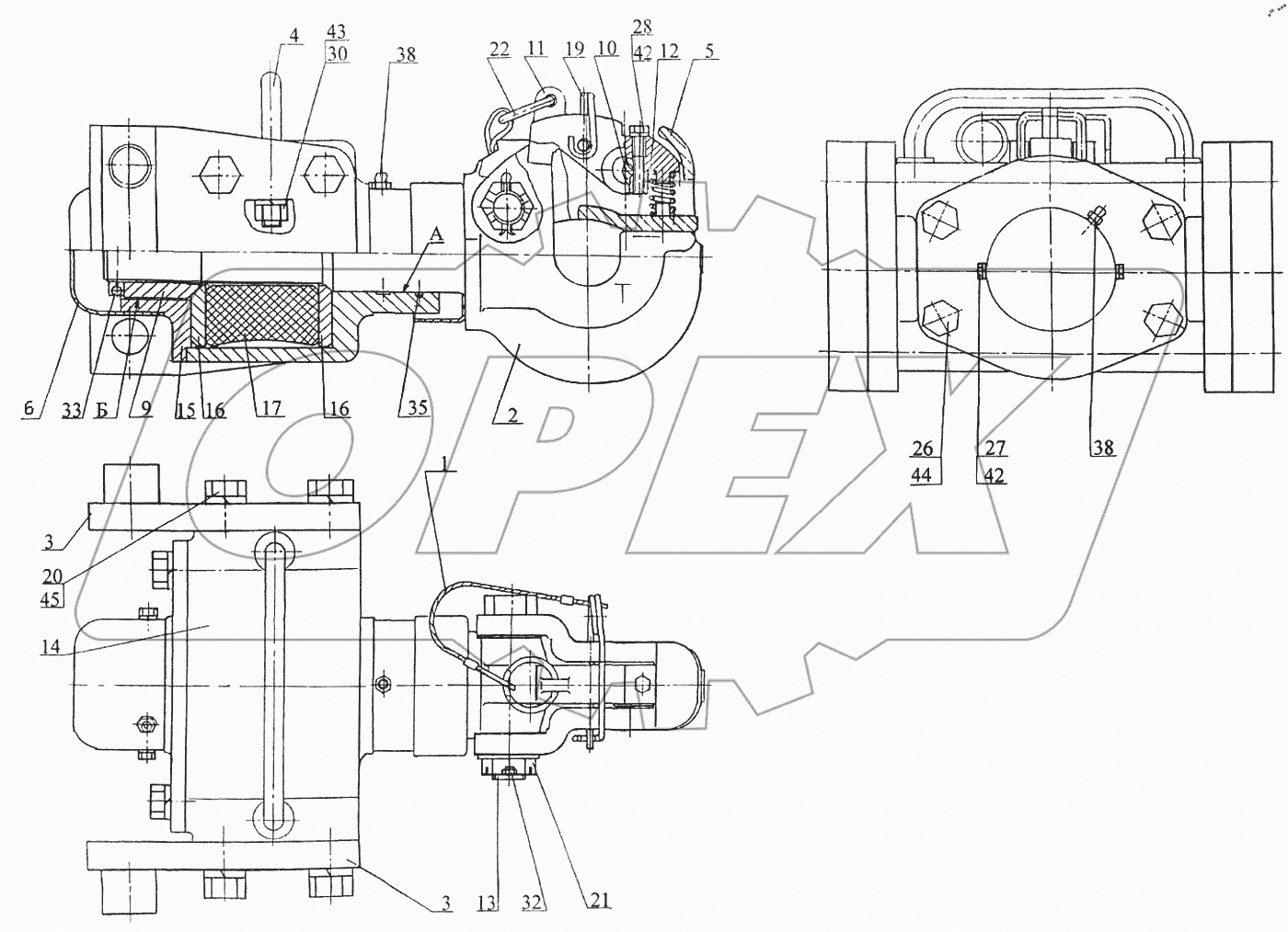  Крюк с амортизатором