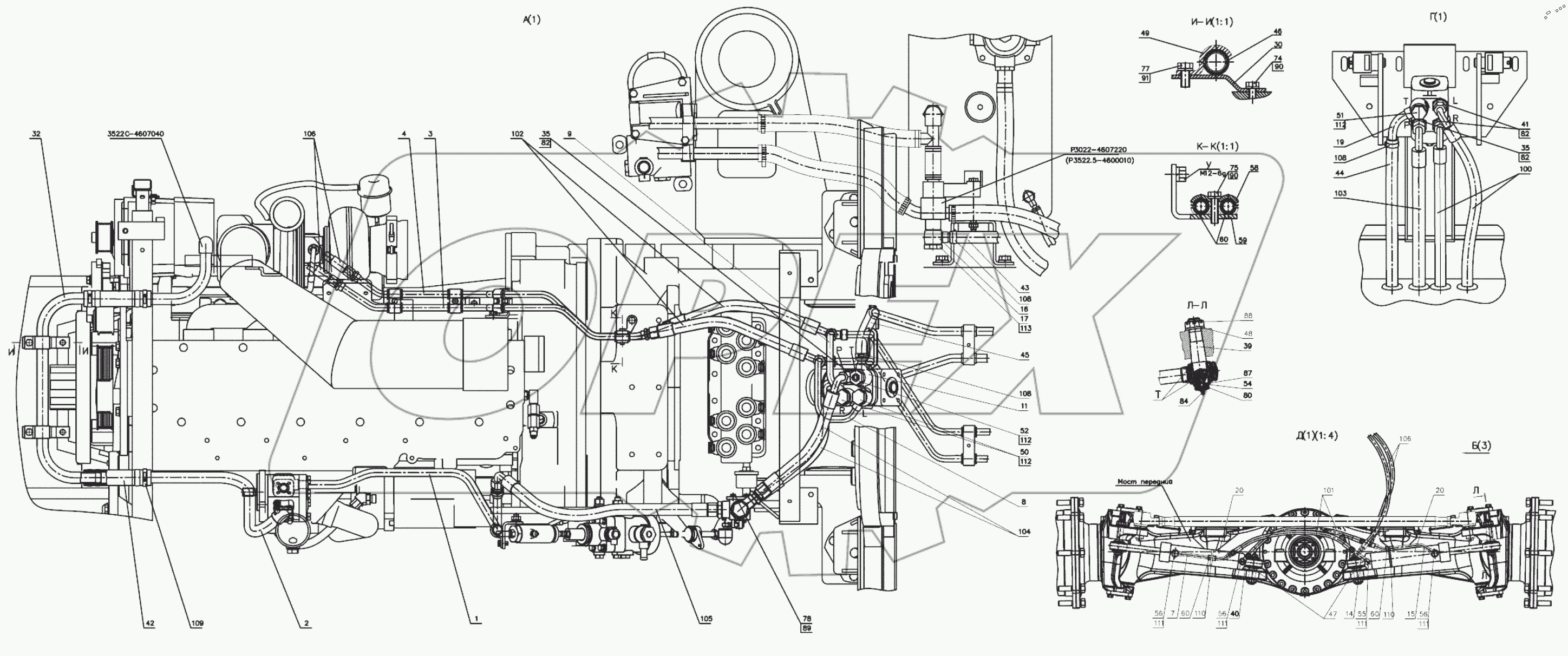  Управление рулевое 3522С-3400010
