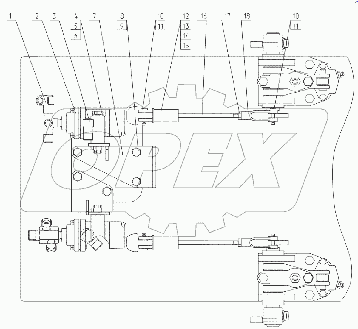  Кран тормозной 3022В-3514005