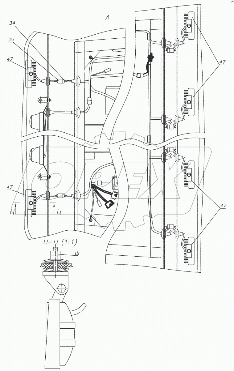  Установка фар рабочих 925-3700110-02