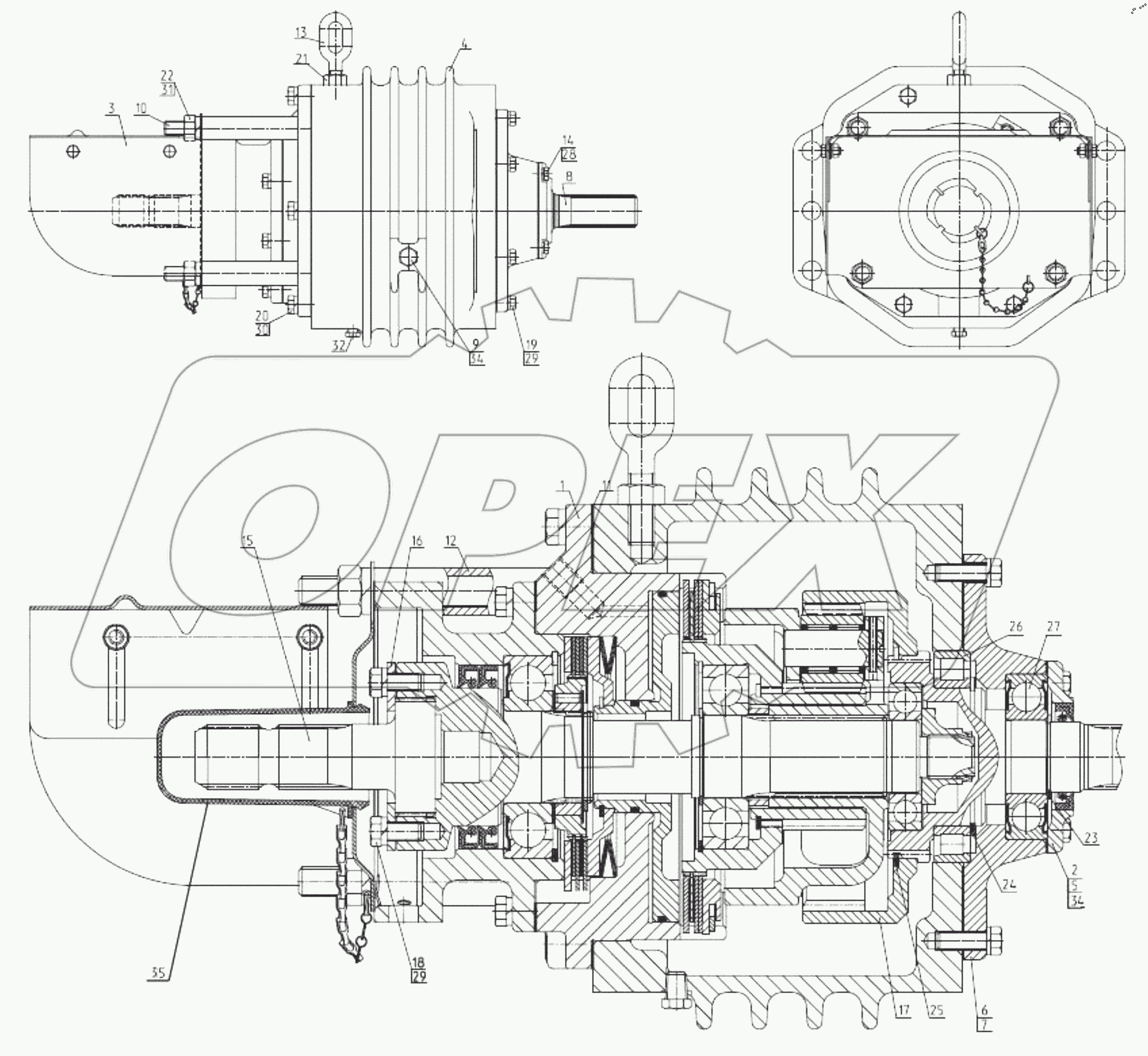  Редуктор ВОМ 3522-4209015
