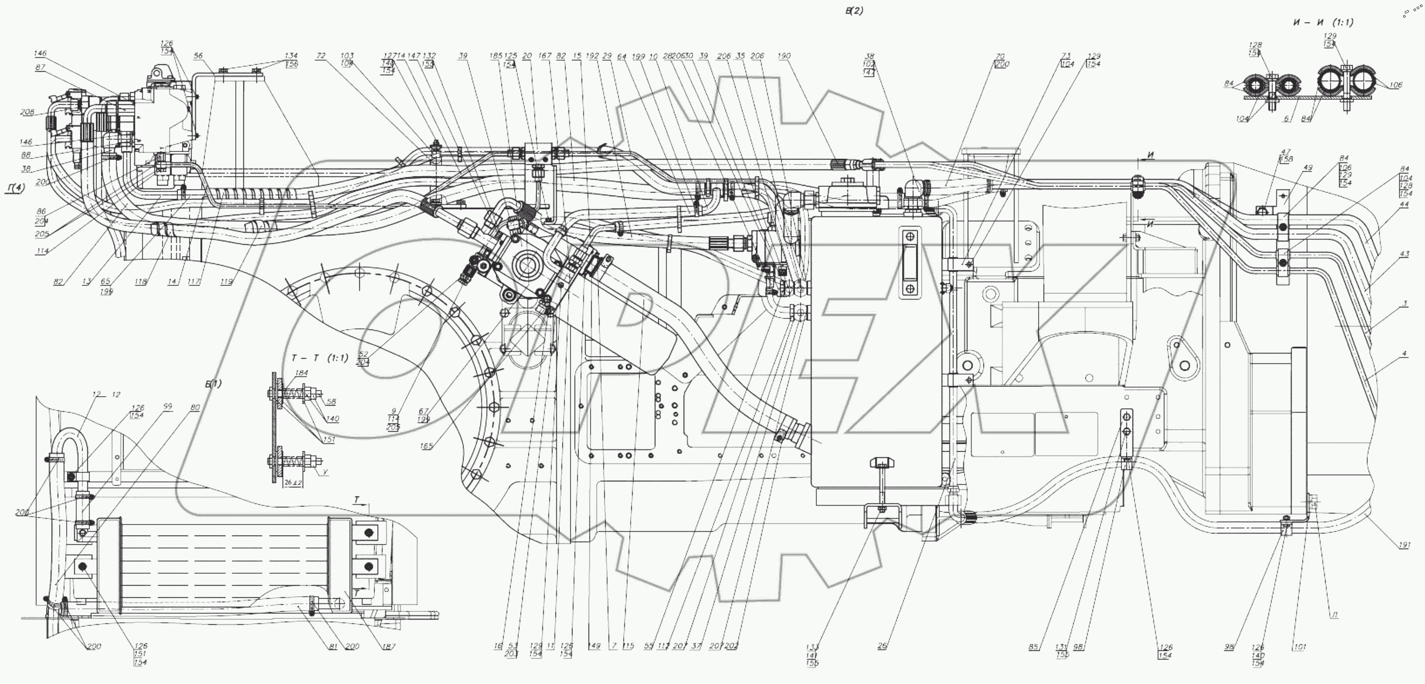  Гидросистема 3522С-4600010, 3522С-4600010-01