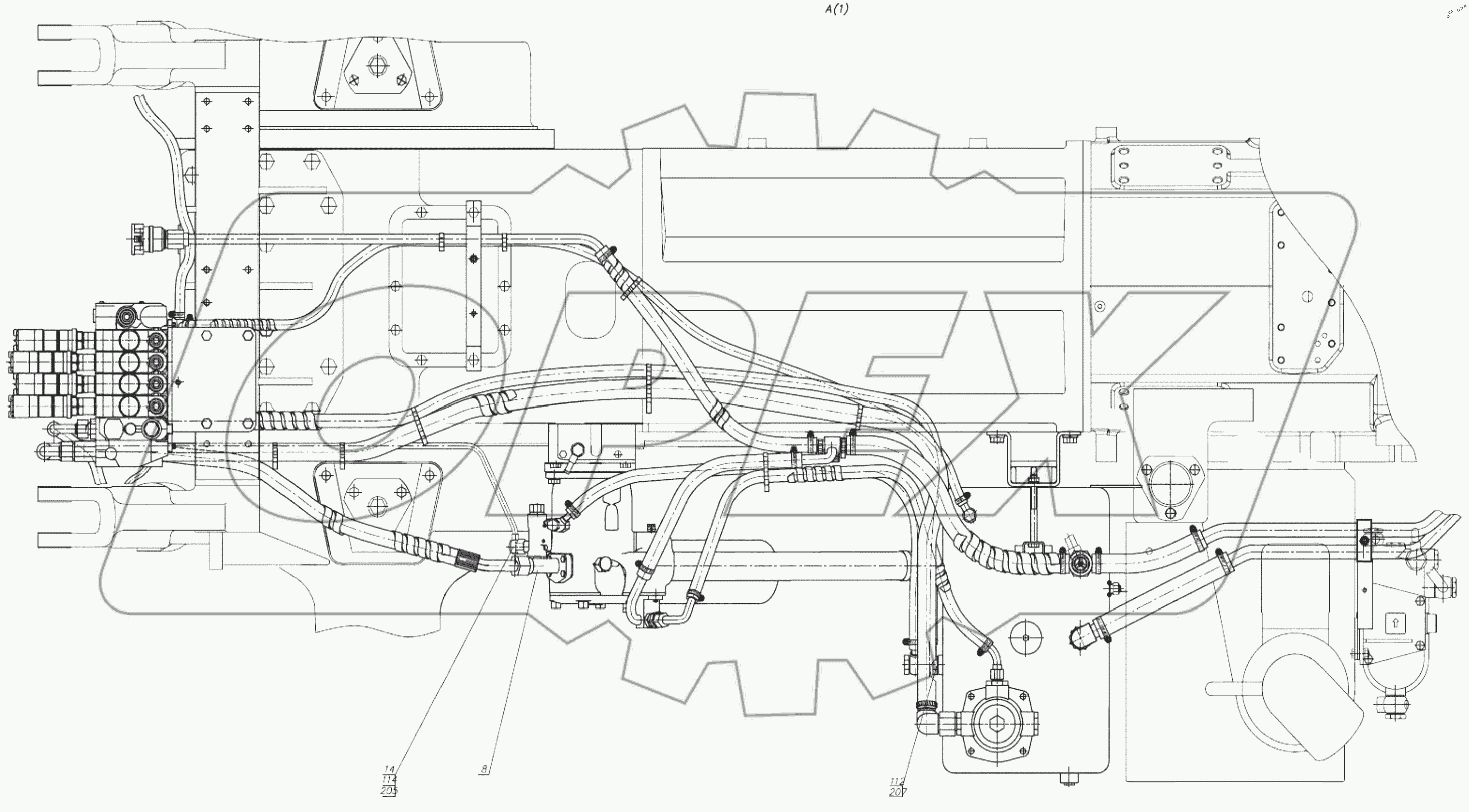  Гидросистема 3522С-4600010, 3522С-4600010-01