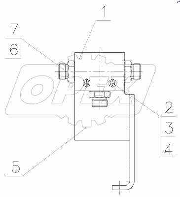  Кронштейн клапана 3022-4607020