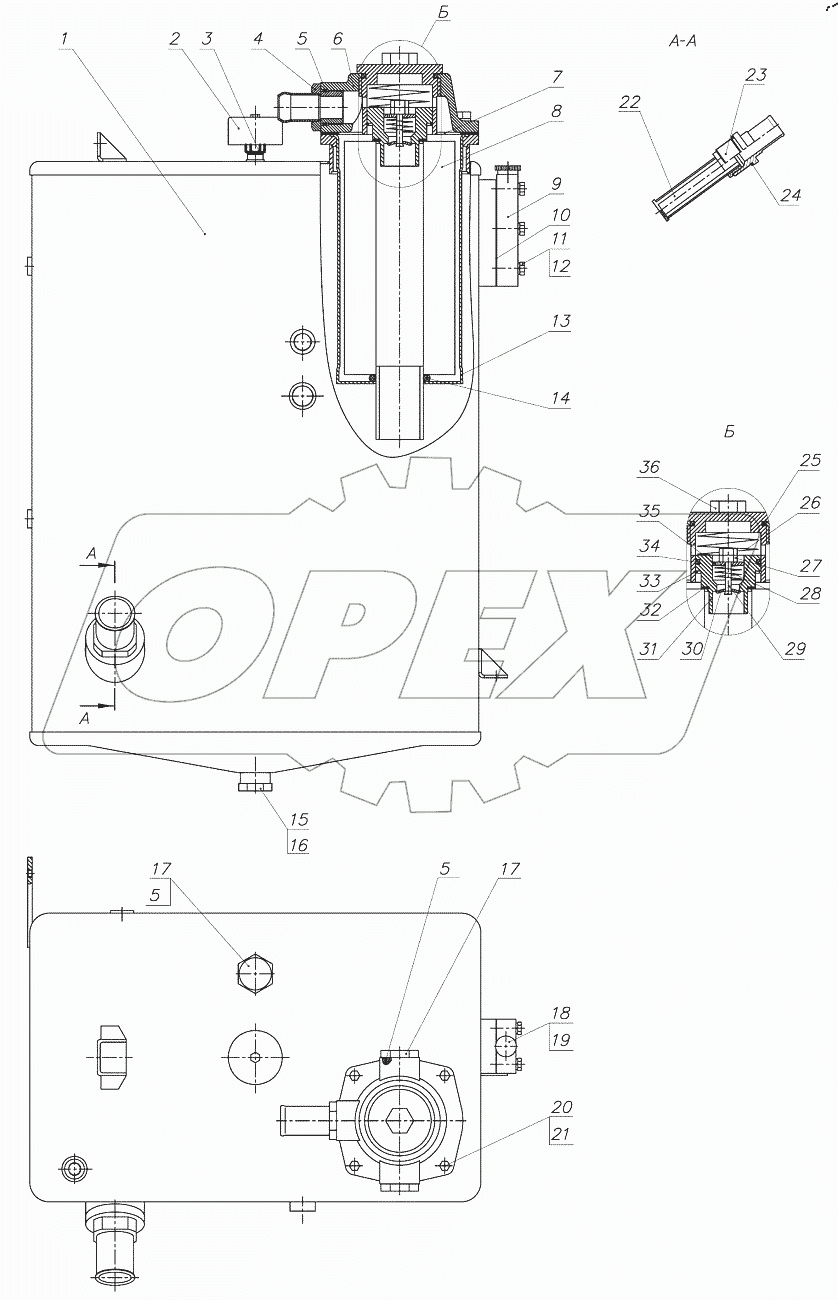  Бак Р3522-4608310-А