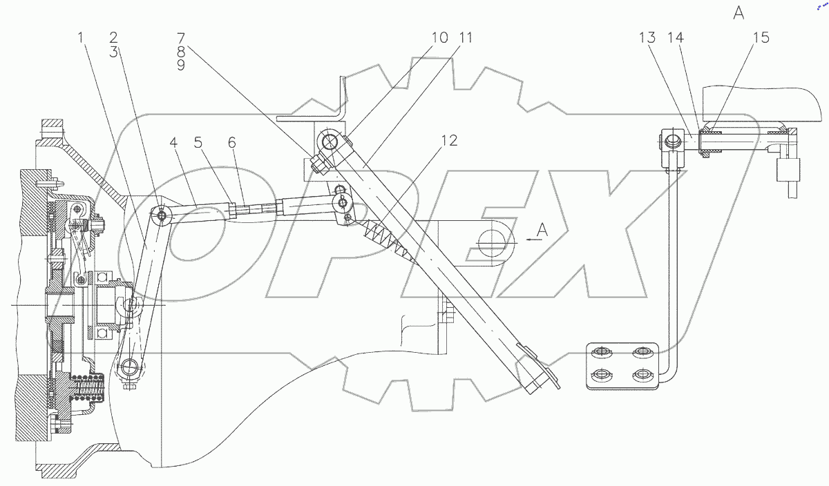  Управление сцеплением 215-1602010