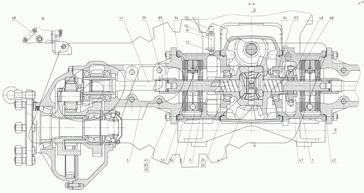  Корпус заднего моста 422-2401010-03