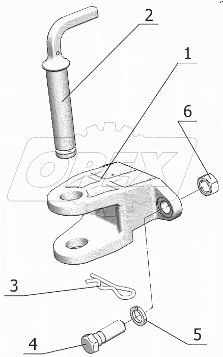  Буксир передний 80-2806010-01