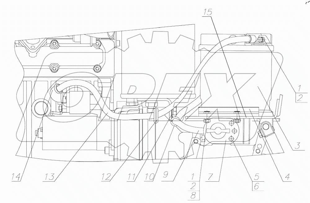  Установка аккумуляторных батарей 321-3700080-Б