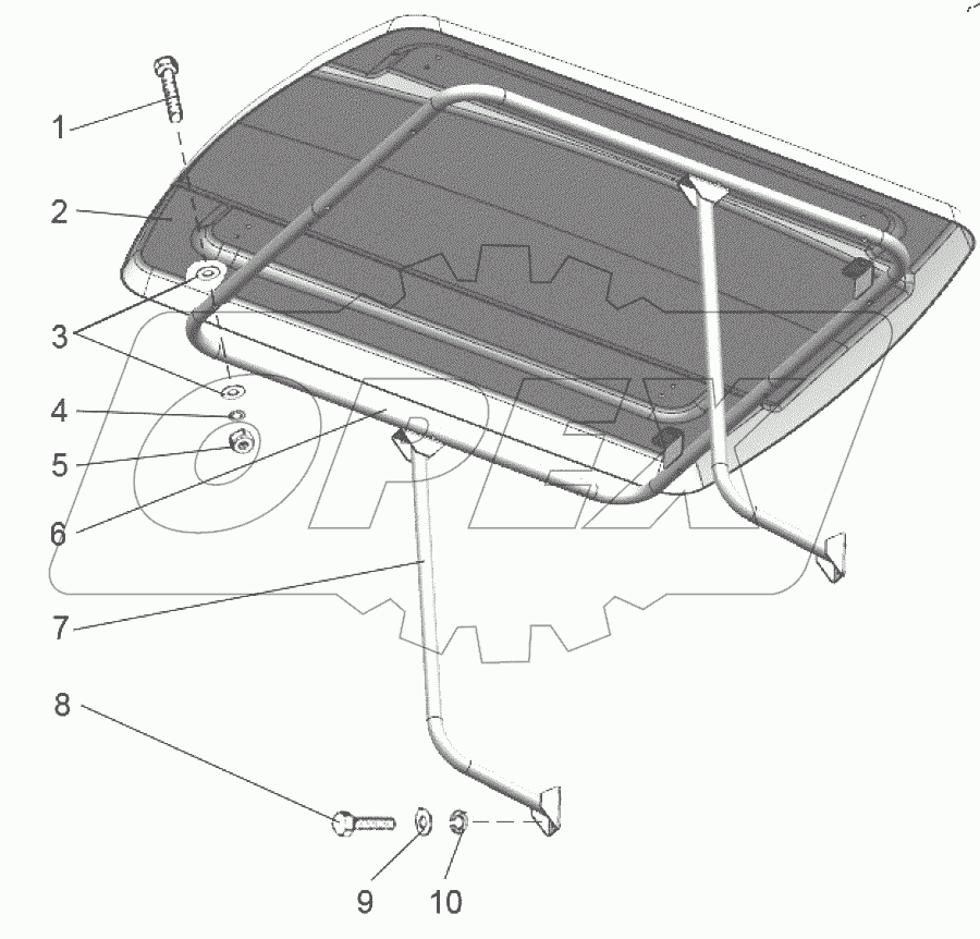  Установка верхнего пояса 421-6707005