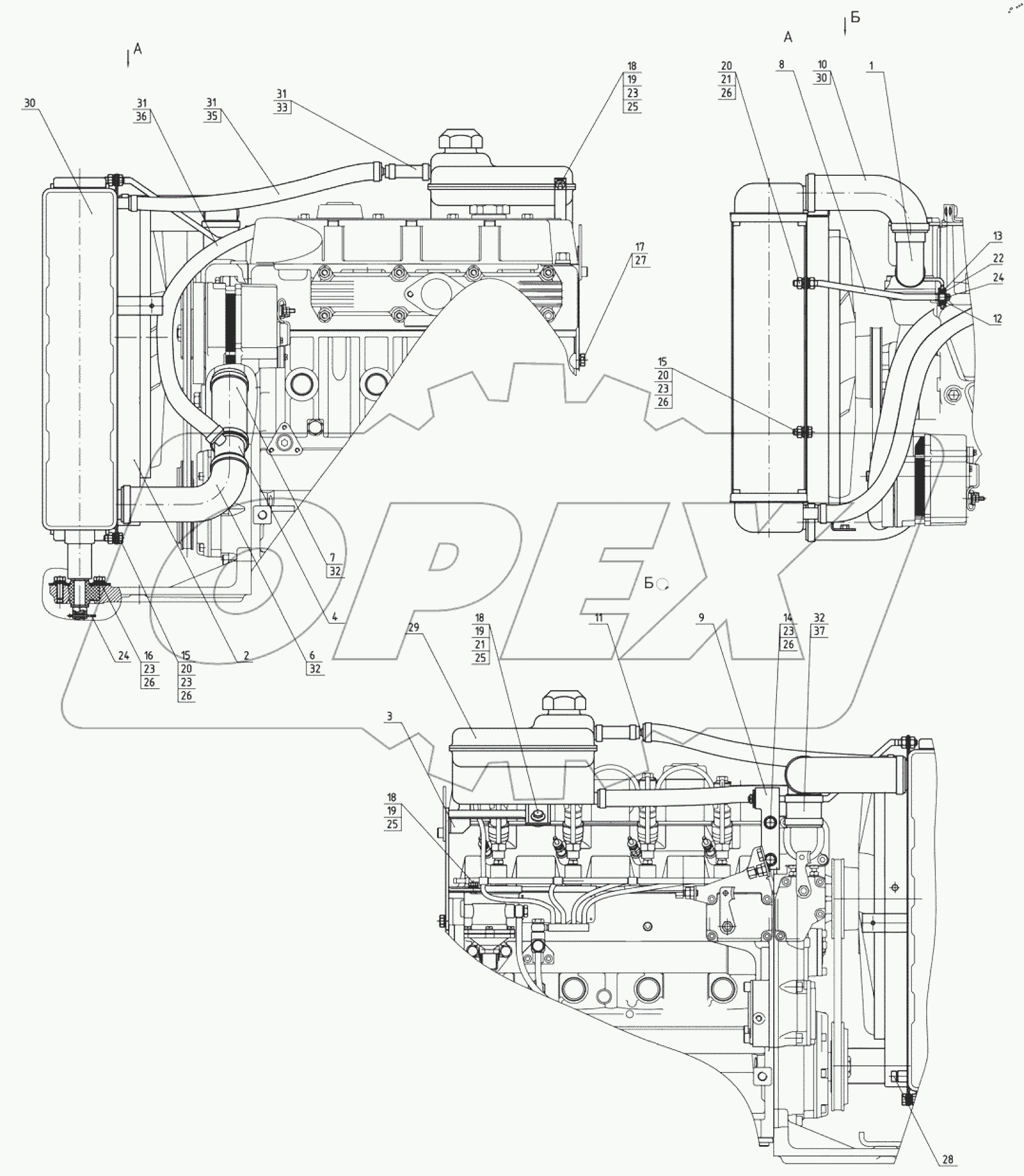  Блок охлаждения 422-1301009