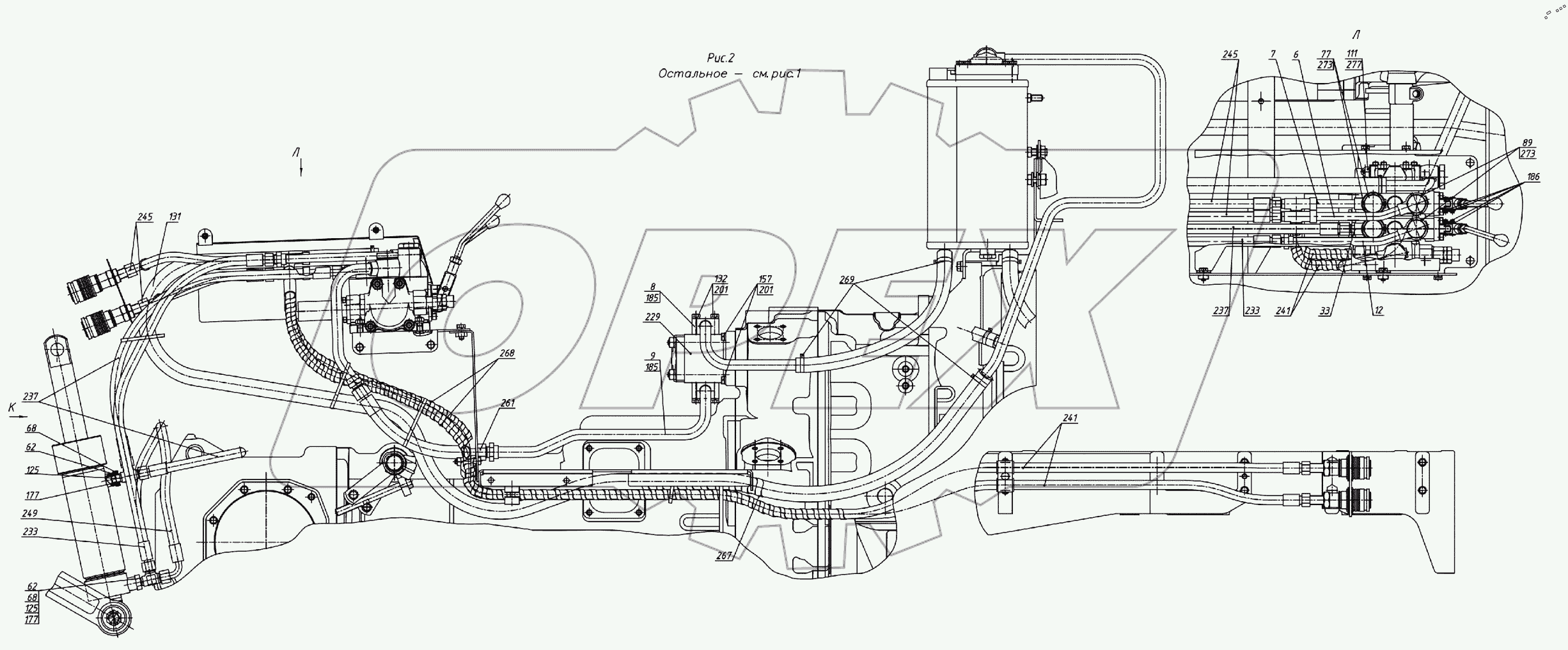  Гидросистема 651-4600010-01