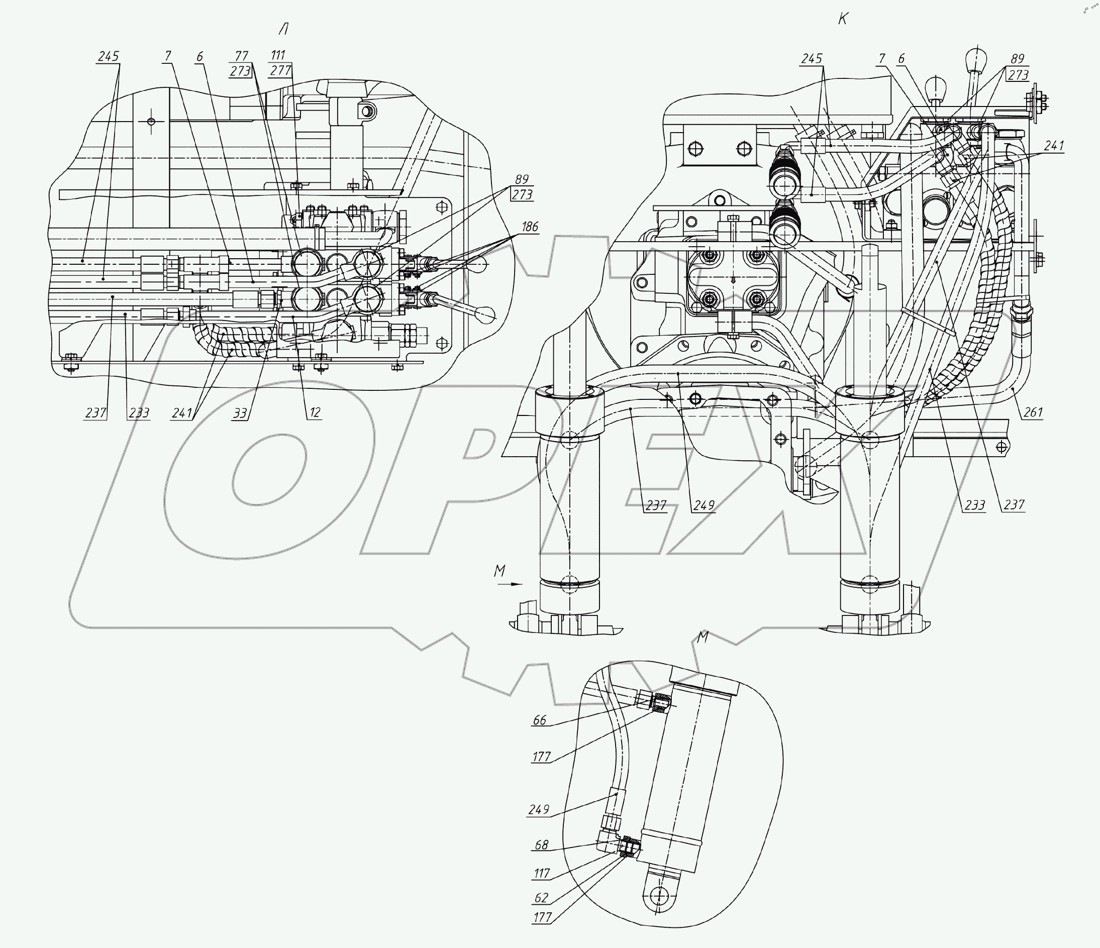  Гидросистема 651-4600010-01