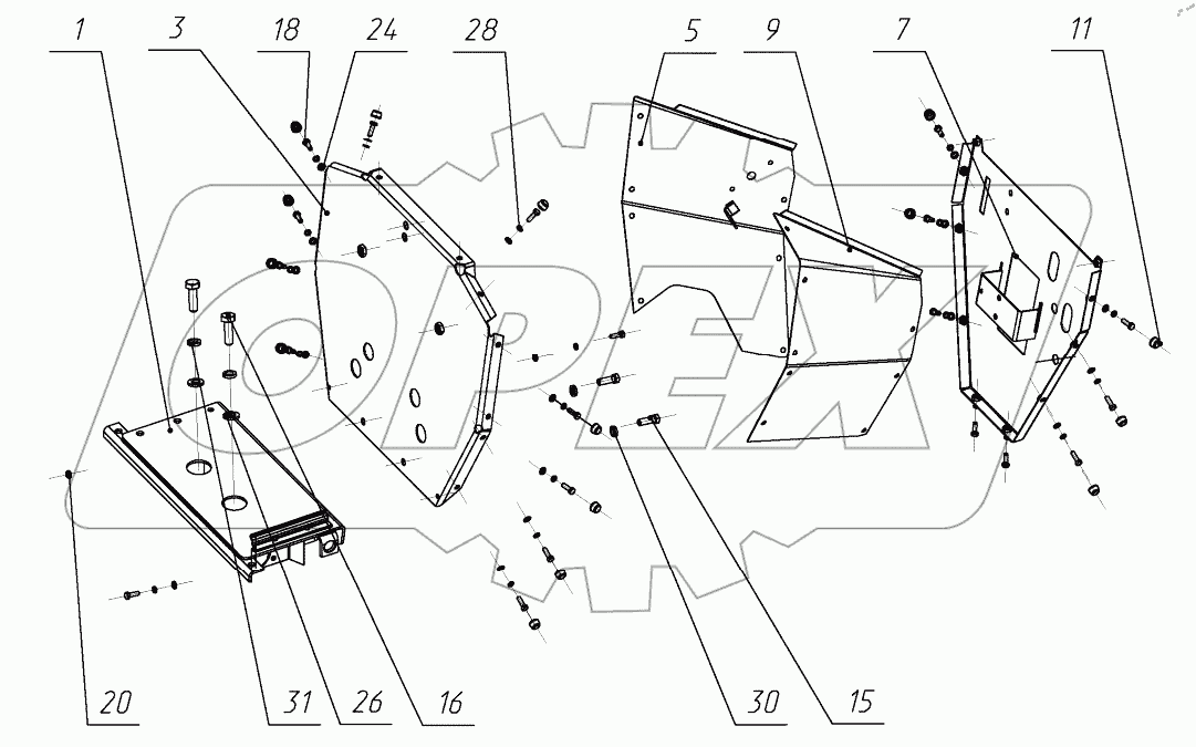  Установка юбочных панелей