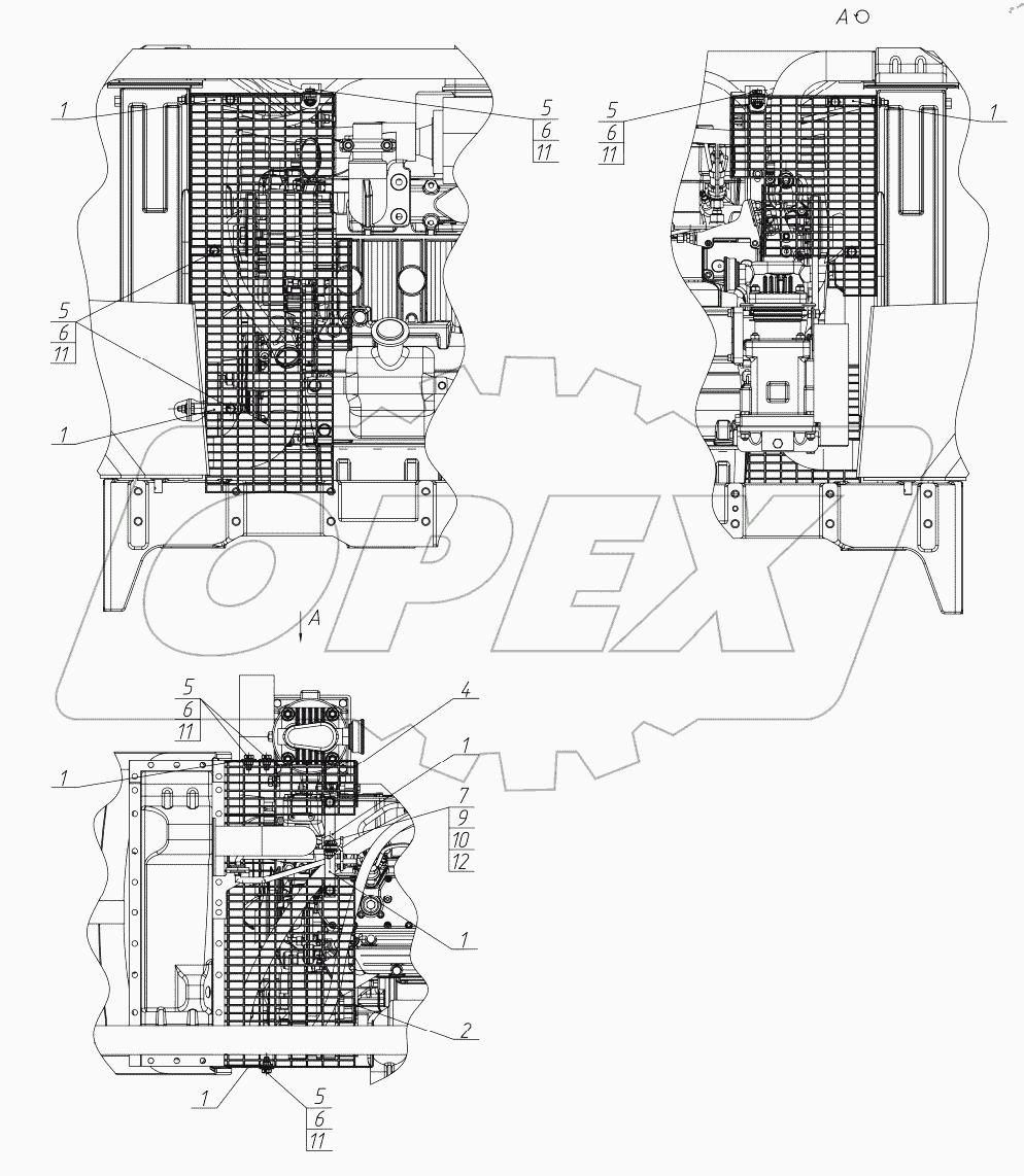  Ограждение вентилятора 651-1309200