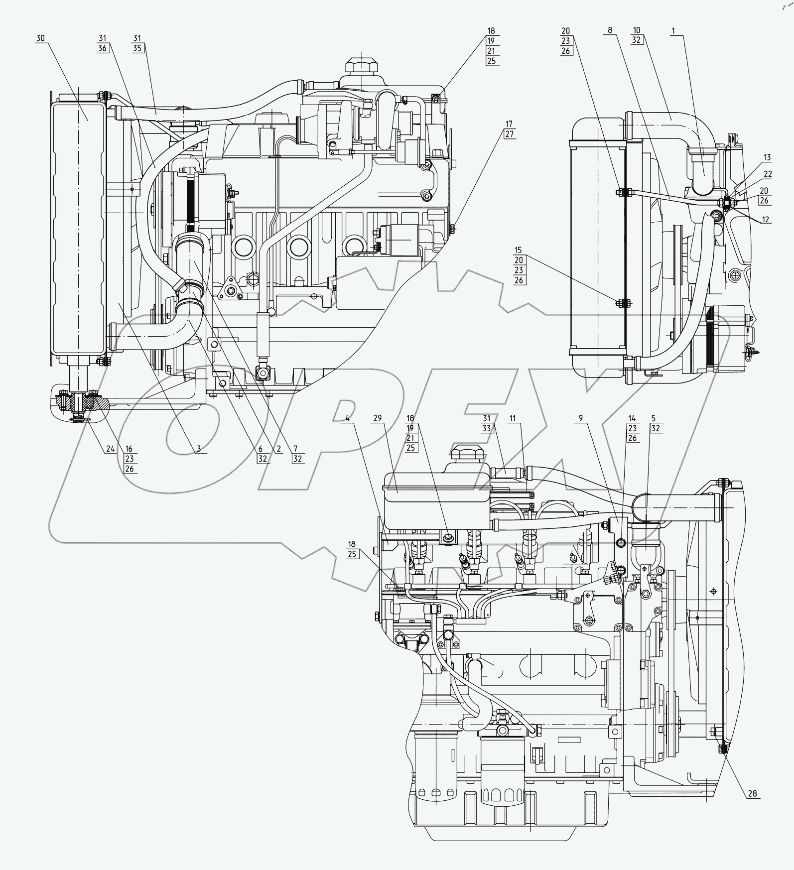  Блок охлаждения 422-1301009
