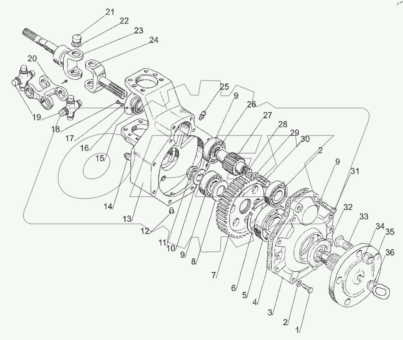  Редуктор конечной передачи переднего ведущего
