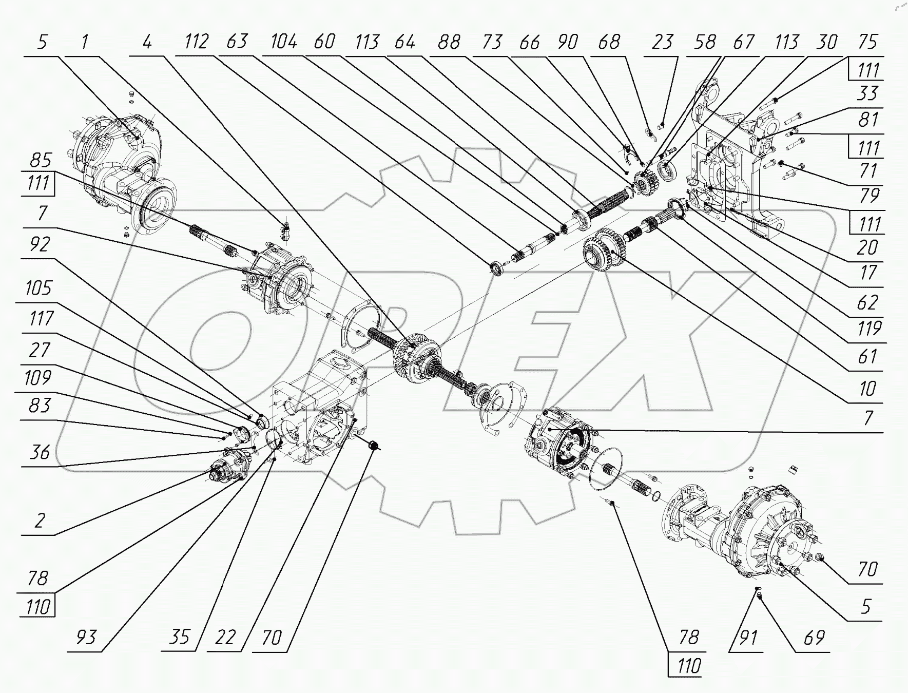  Задний мост
