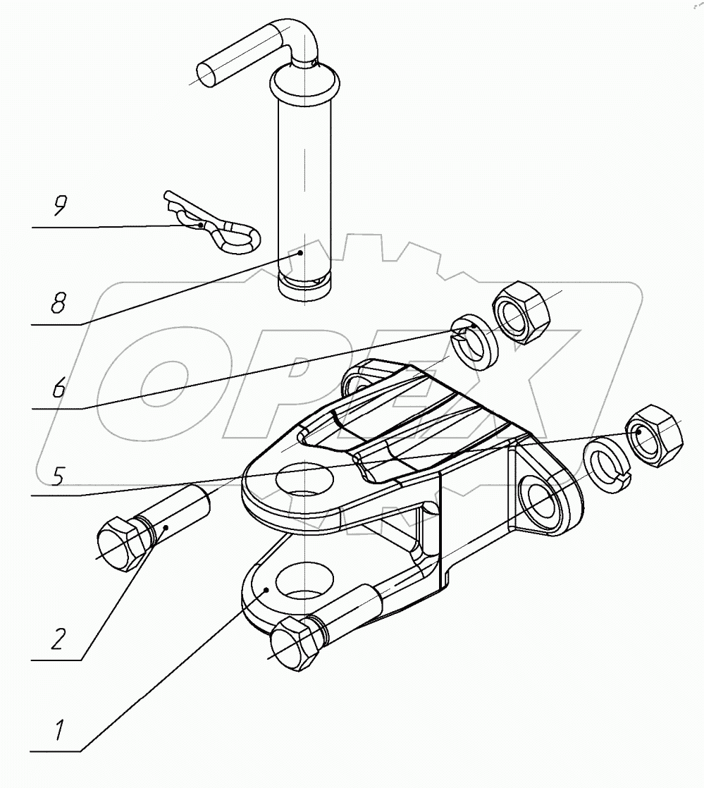  Буксир передний