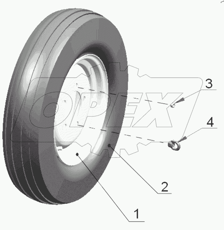  Колеса передние направляющие