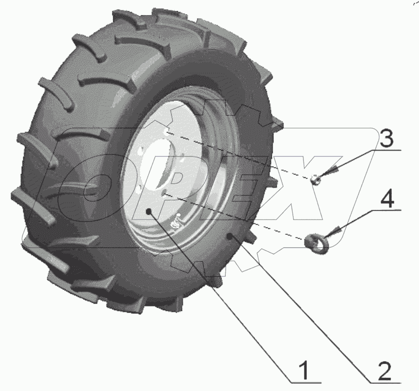  Колеса передние ведущие