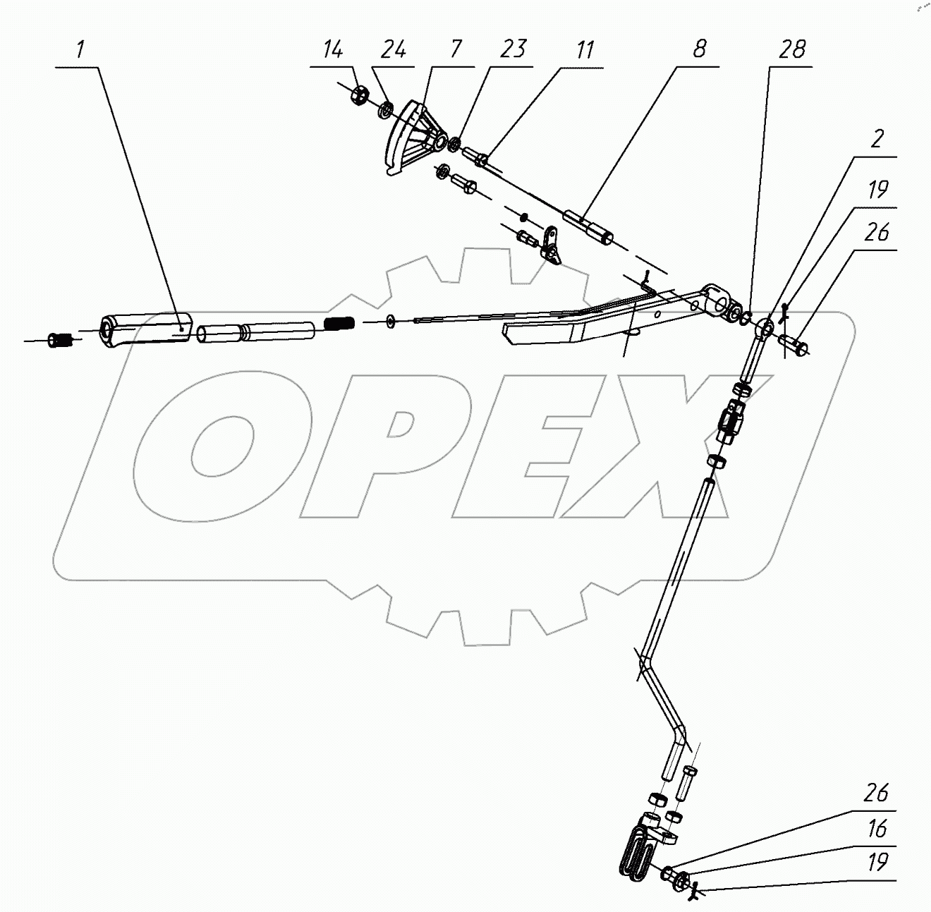  Управление стояночным тормозом 321-3507020