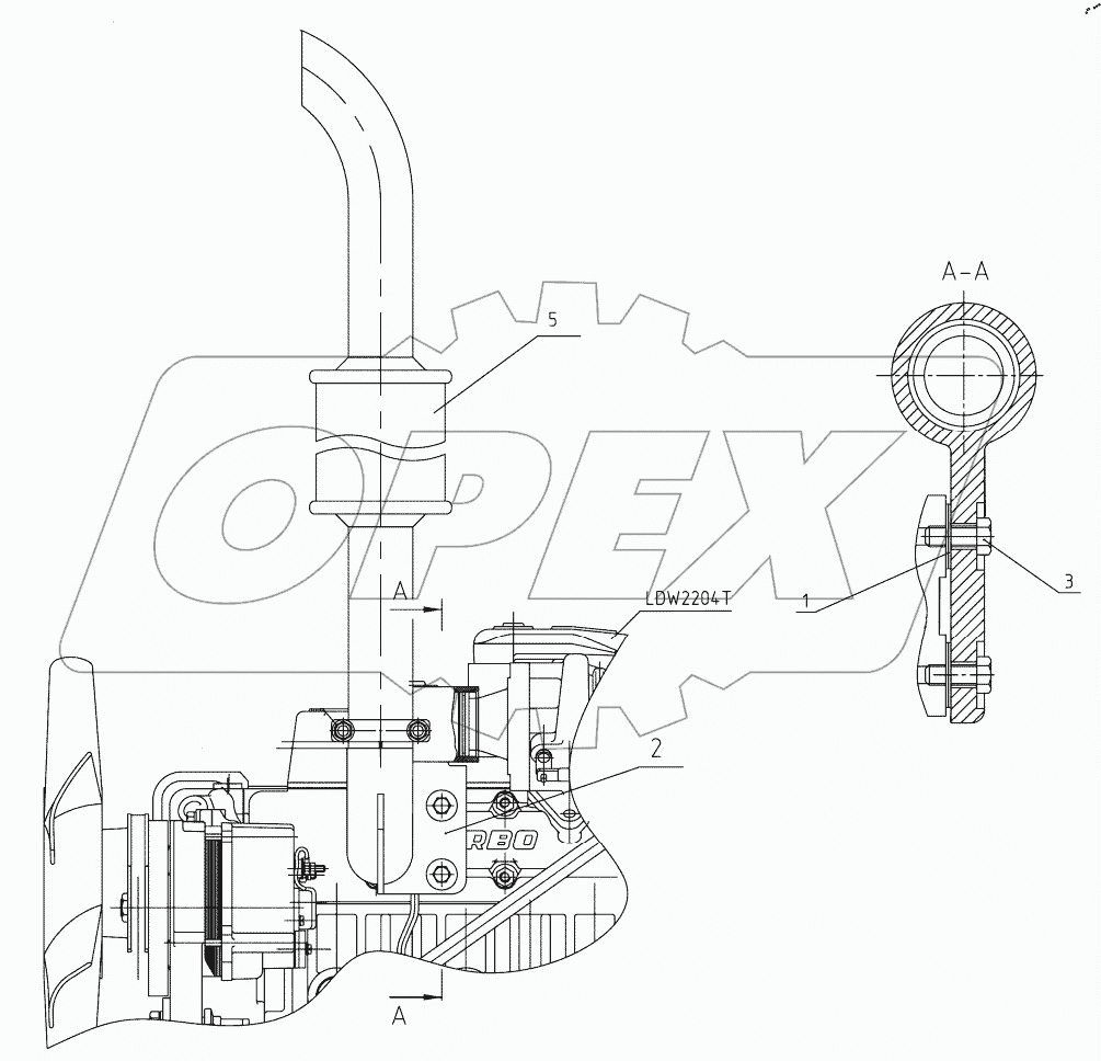  Установка глушителя 622-1205010 («Беларус-651»)