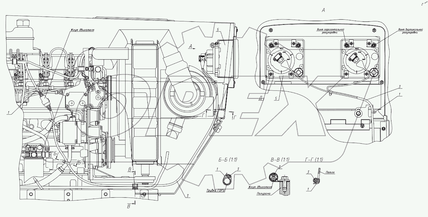  Установка фар дорожных