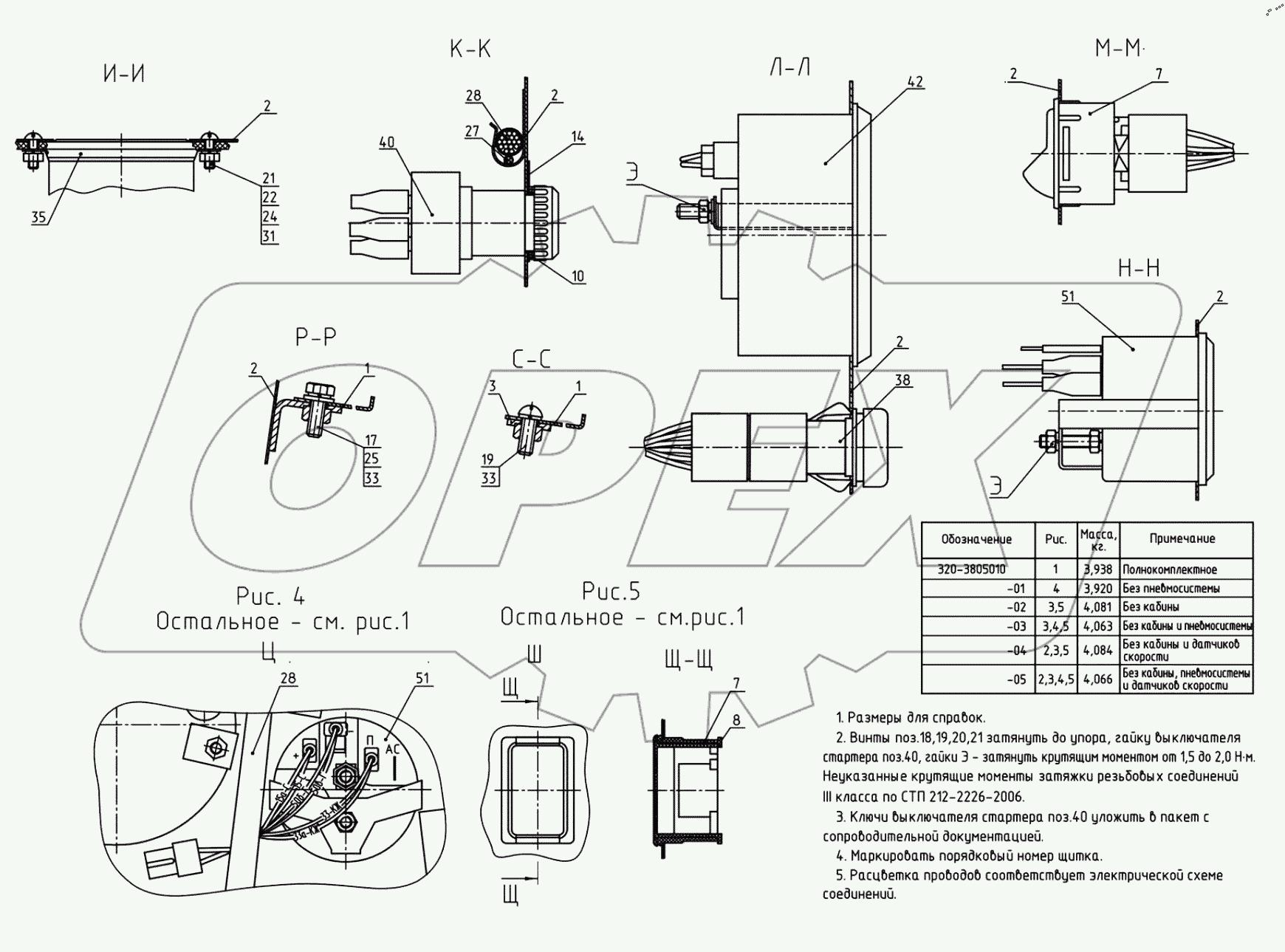  Щиток приборов