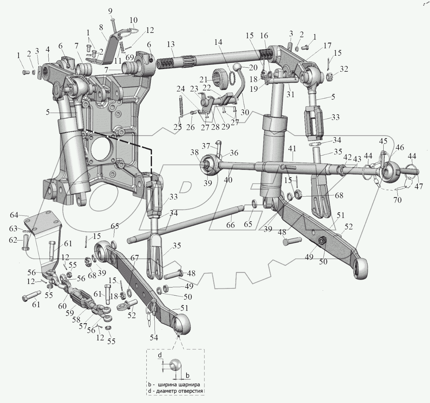  Механизм задней навески