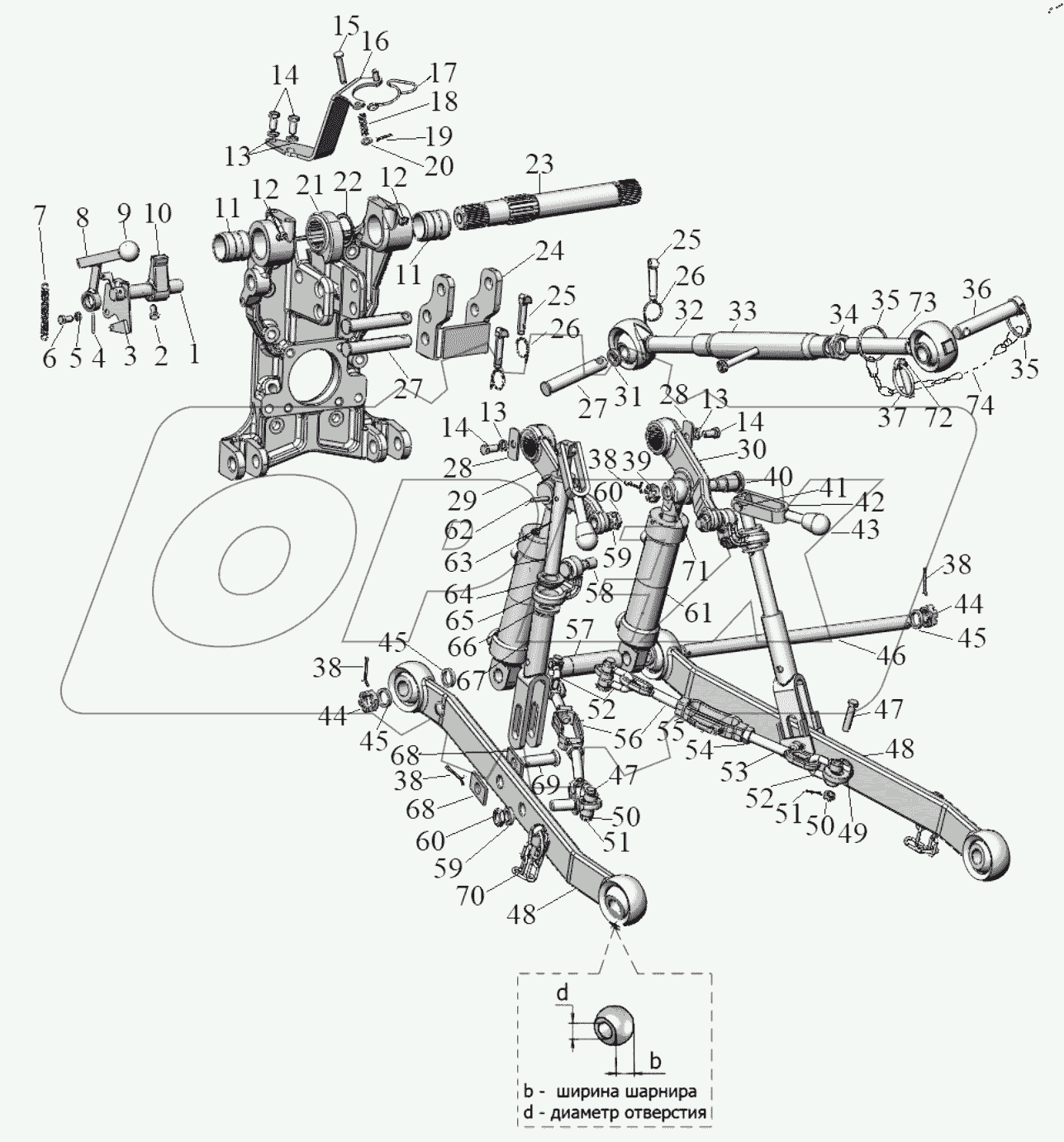  Механизм передней навески
