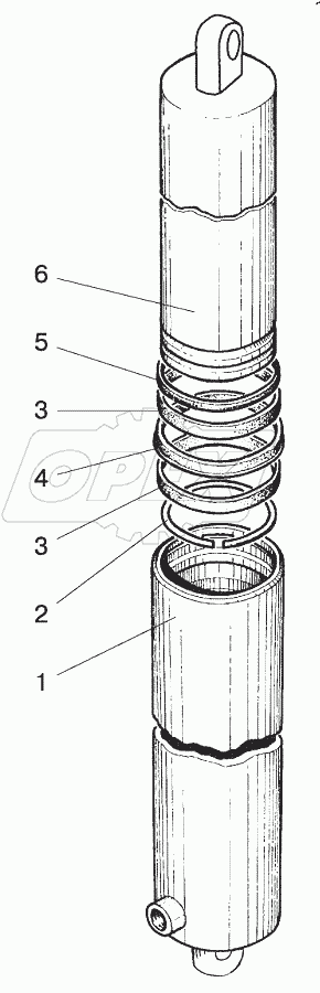  Цилиндр гидроподъемника. Вариант 1
